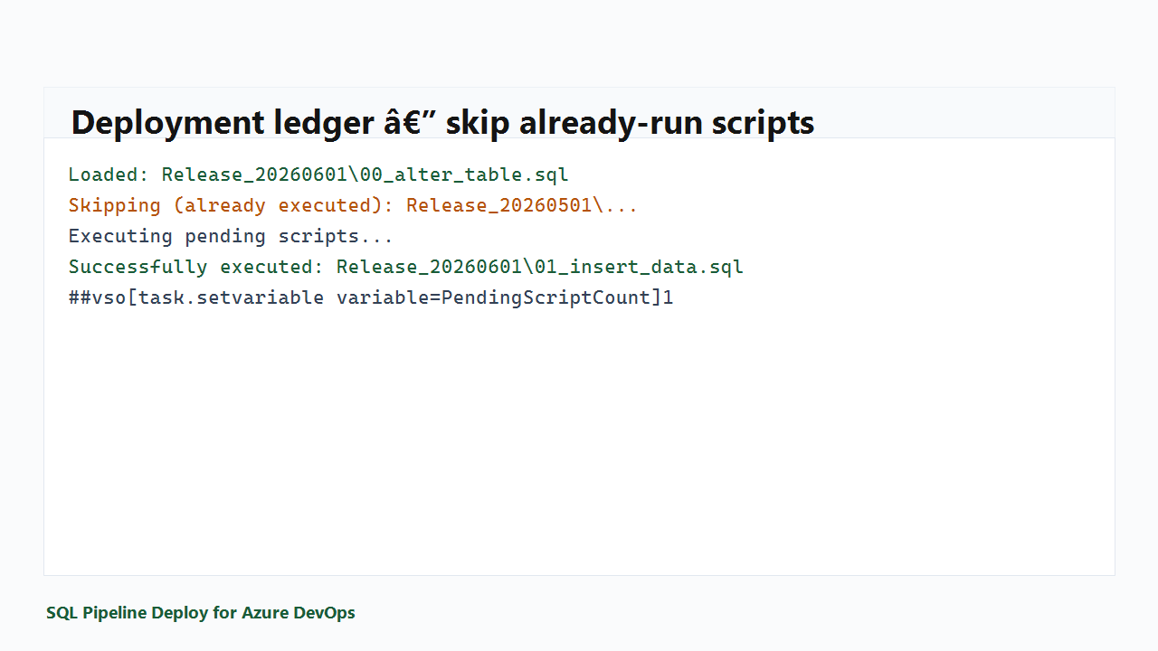Ledger output